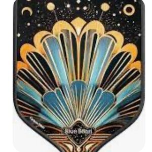 Art deco pickleball paddle